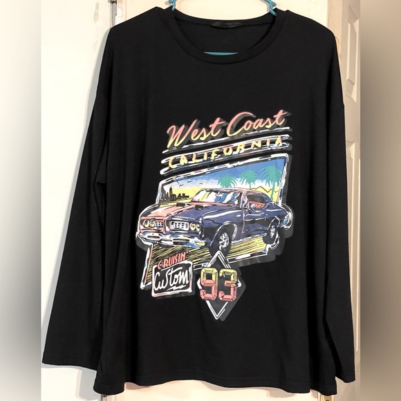 SOLD**Unisex Oversized Long-Sleeve Graphic Tee**SOLD - Picture 1 of 3